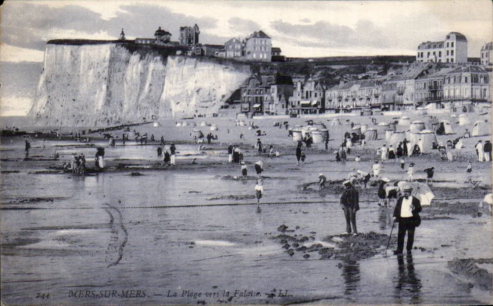 MERS-SUR-MERS — 해변에서 절벽으로 — LL. n°244 - 앞면