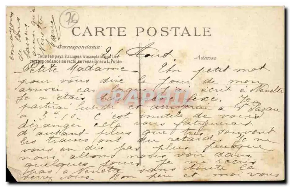 LA VALLÉE - OHERVILLE — O Calvário — Helamare édit. n° 278 - Verso