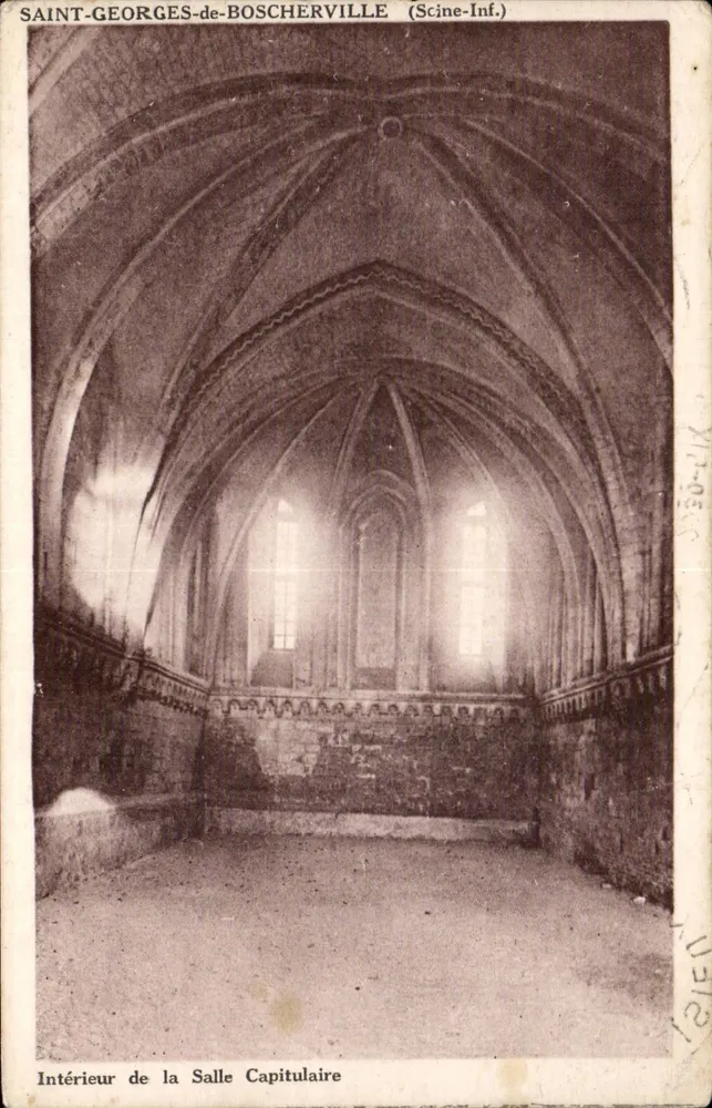 Saint-Georges-de-Boscherville — Innenansicht der Kapitelsaal — Verlag Scine-Inf. - Vorderseite