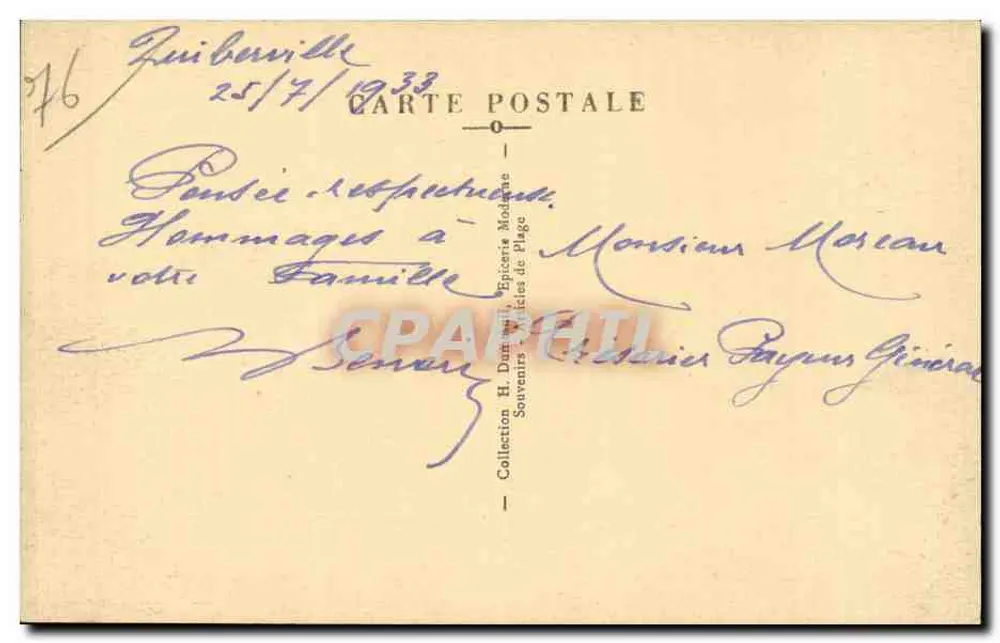 Ruilborville-sur-Mer — vista geral — editor desconhecido, n° 76 - Verso