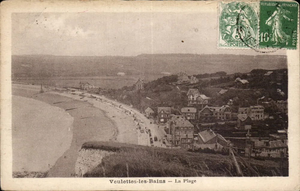 Veuillettes-les-Bains — A Praia — Ed. Lebvre & Cie - Frente