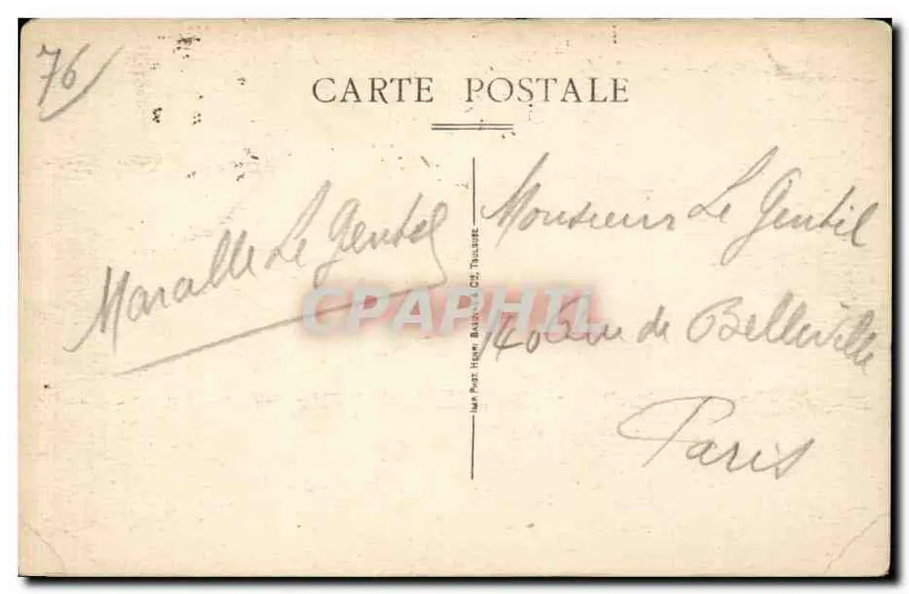 Veuillettes-les-Bains — A Praia — Ed. Lebvre & Cie - Verso