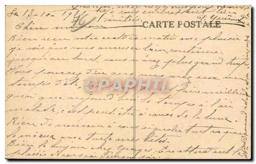 Veuillettes — Entrada da Igreja — Cliché Lacosta - Verso