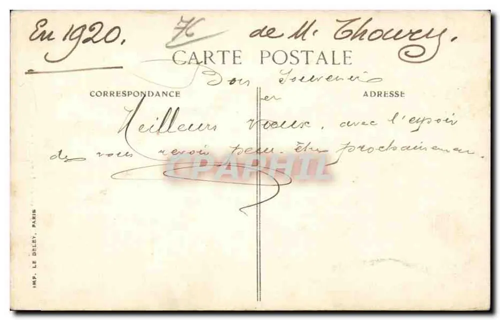 Castello di MESNIÈRES — L'Arrivée au Château - Verso