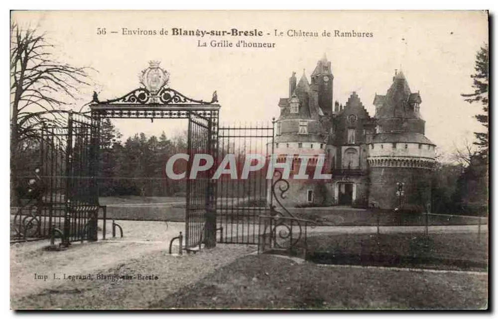 In der Nähe von Blanÿ-sur-Bresle — Schloss Rambures — Die Ehrentür — Imp. L. Legrand, Blanÿ-sur-Bresle - Vorderseite
