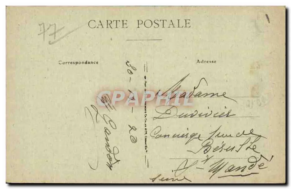 Coulommiers — A Igreja — Editor J. B. - Verso