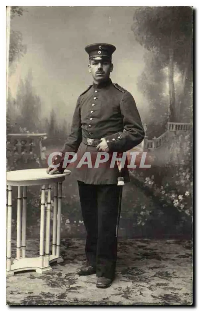 Soldat im Uniform — Studio — Unbekannter Verlag - Vorderseite