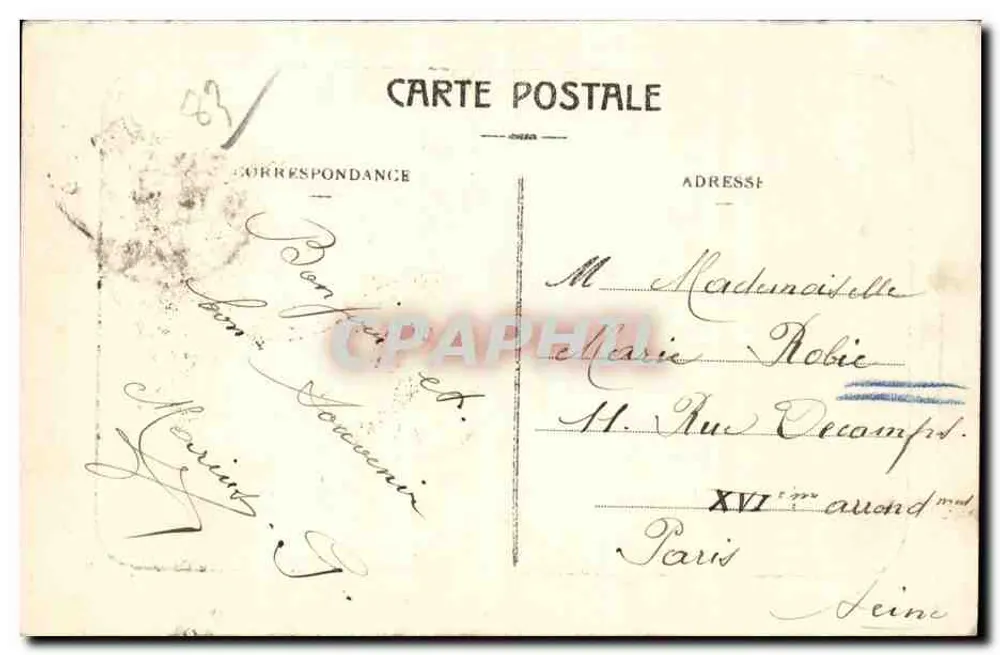 Les Sablettes - Le Bain — Environs de Toulon — F.F. n°87 - Verso