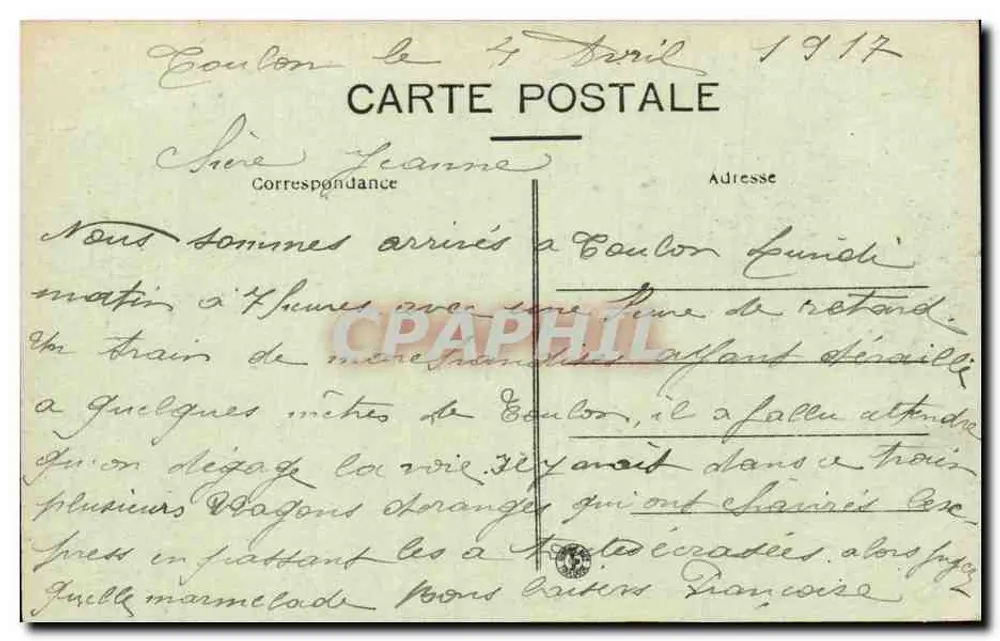 Toulon — O Museu — B.C. — n° 156 - Verso