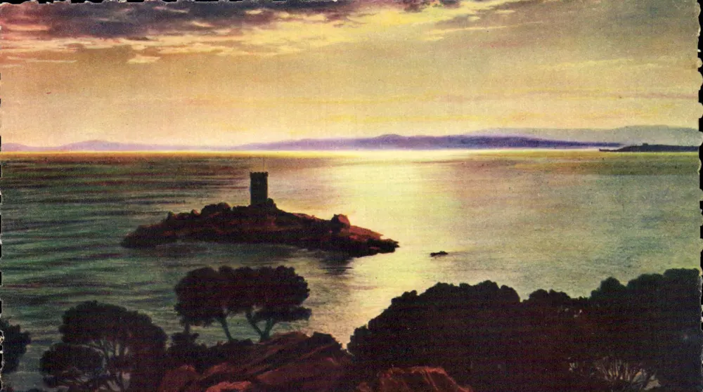 Die Goldene Insel am Sonnenuntergang — Saint-Raphaël-Agay (Var) — Les Éditions d'Ant Yvon, Paris - Vorderseite