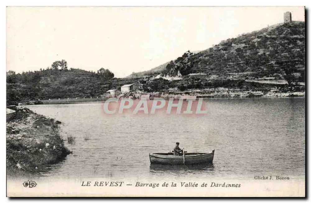 Le Revest — Staudamm der Dardennes-Tal — Cliché J. Bozon - Vorderseite