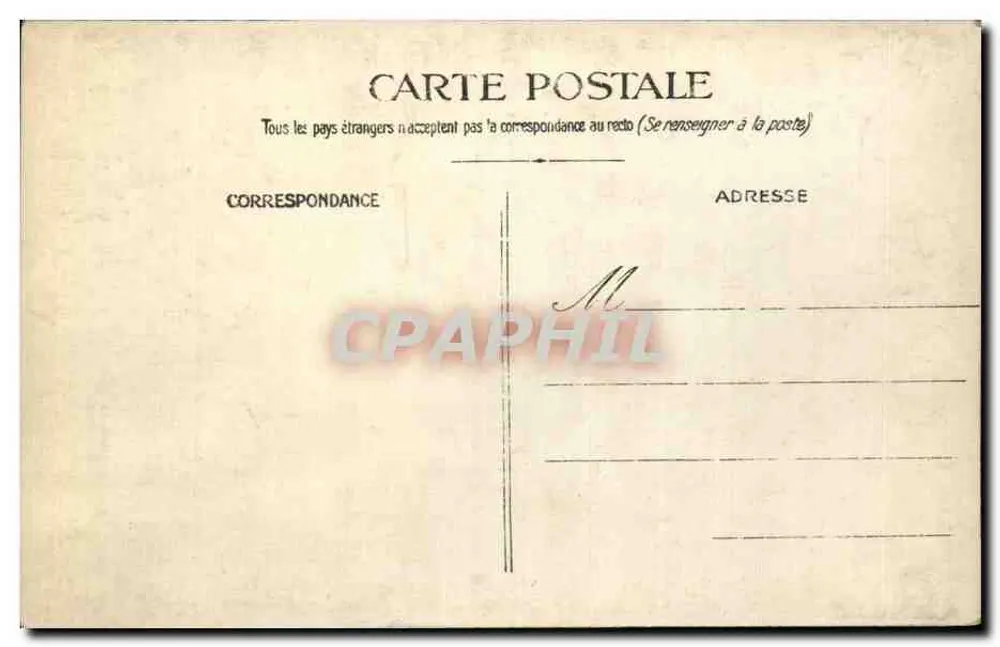 Fünf Männer in militärischer Uniform — einer mit einem Fahrrad — Frankreich, Anfang des 20. Jahrhunderts - Rückseite