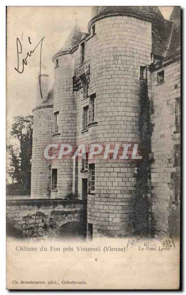 Schloss Fou in der Nähe von Vouneuil (Vienne) — Le Pont Levis — Ch. Arambourou, Fotografie, Châtellerault - Vorderseite