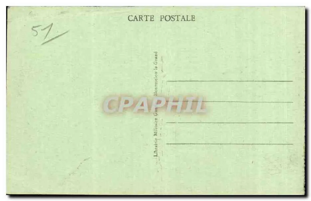 Camp de Chalons - Le Quartier National - Aufnahme aus der Luft - Rückseite
