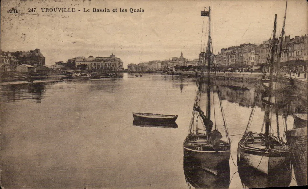 Trouville - Der Hafenbecken und die Kai — anonymer Verlag, Nummer der Serie 247 - Vorderseite