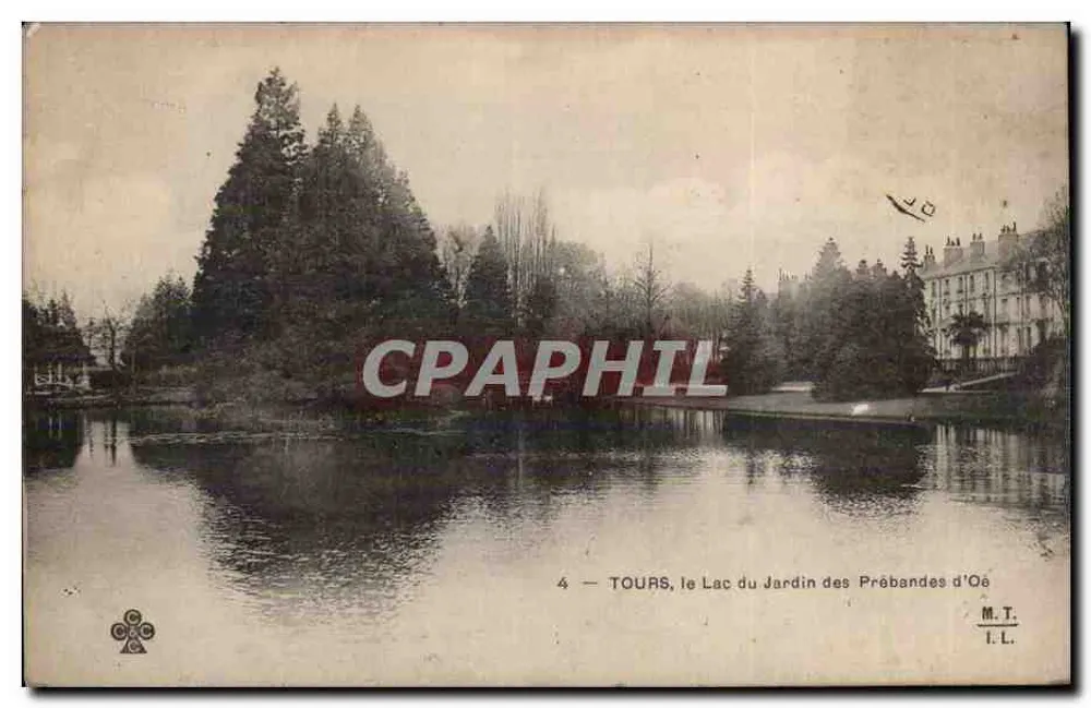 Tours, der See im Jardin des Prébandes d'Oë — M.T. I.L. n°4 - Vorderseite