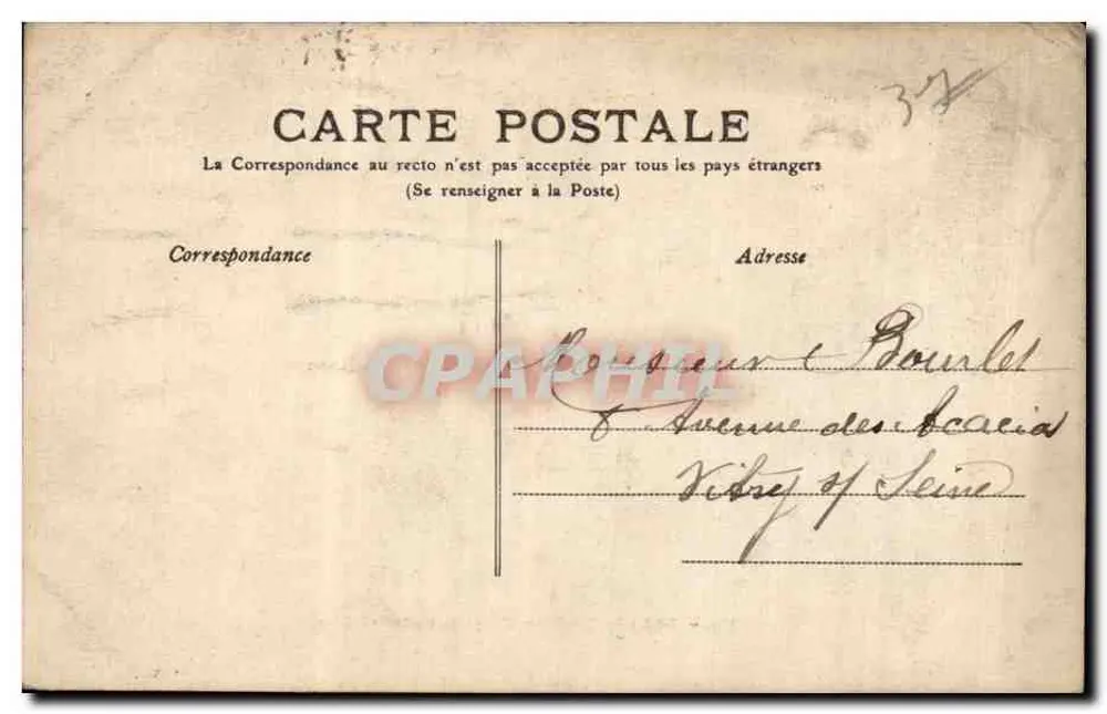 Tours - Portillon, Kerk van de Bretiche — M.T. I.L. n°199 - Achterkant