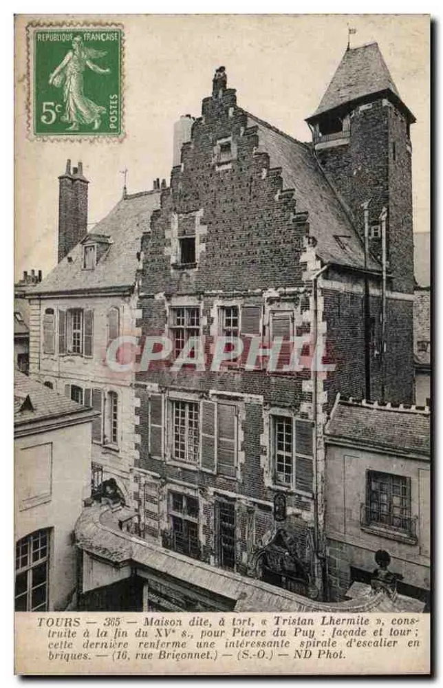 Tours — Casa chamada « Tristan Lhermite » — S.O. Fot. - Frente