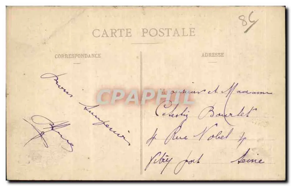 Poitiers - Panoramablick von den Côteaux — n° 173 - Rückseite