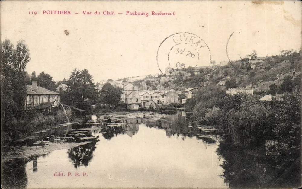 Poitiers — Ansicht des Clain — Faubourg Rochereuil — Verlag P. R. P. - Vorderseite