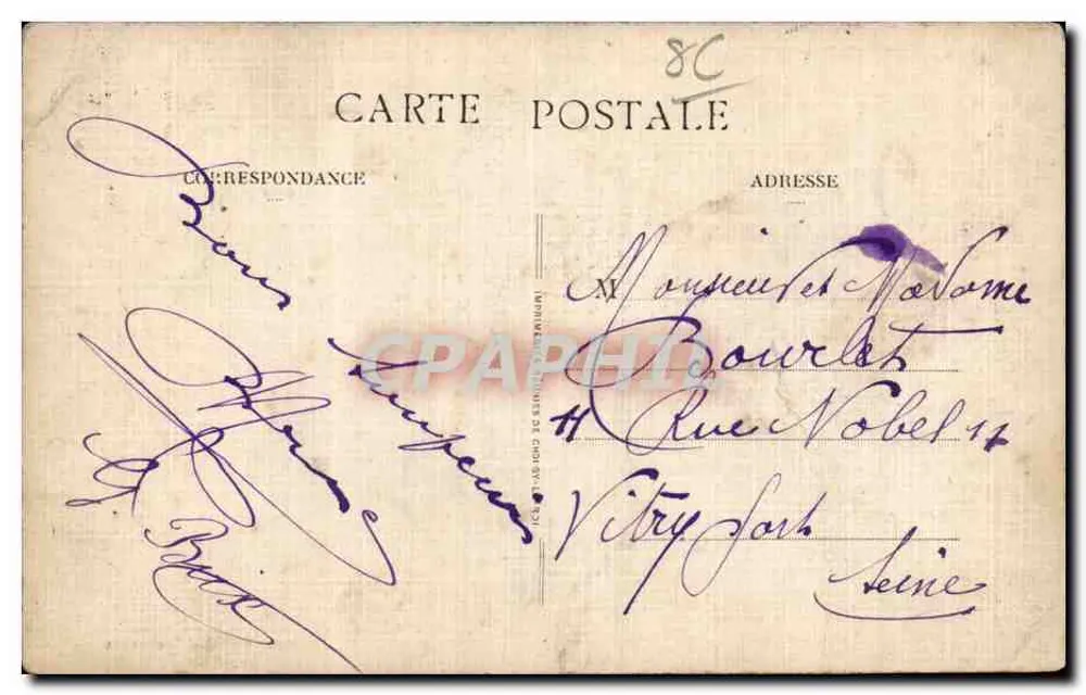 Poitiers — Boulevard Solferino und Monument des Coloniaux — Édition de l'Hôtel Frelonnet - Rückseite