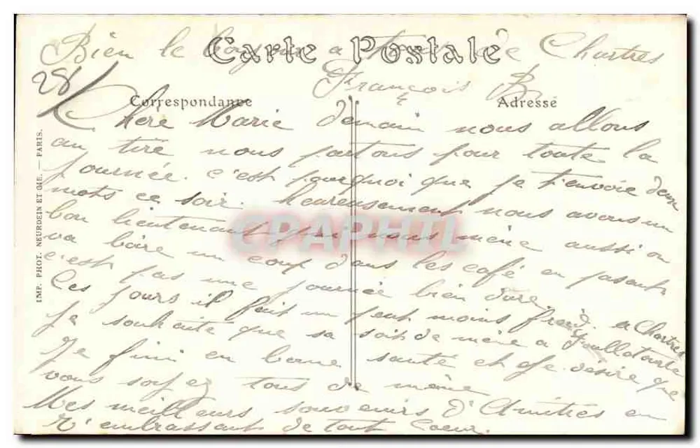 Chartres — O Teatro — ND. Fot. - Verso
