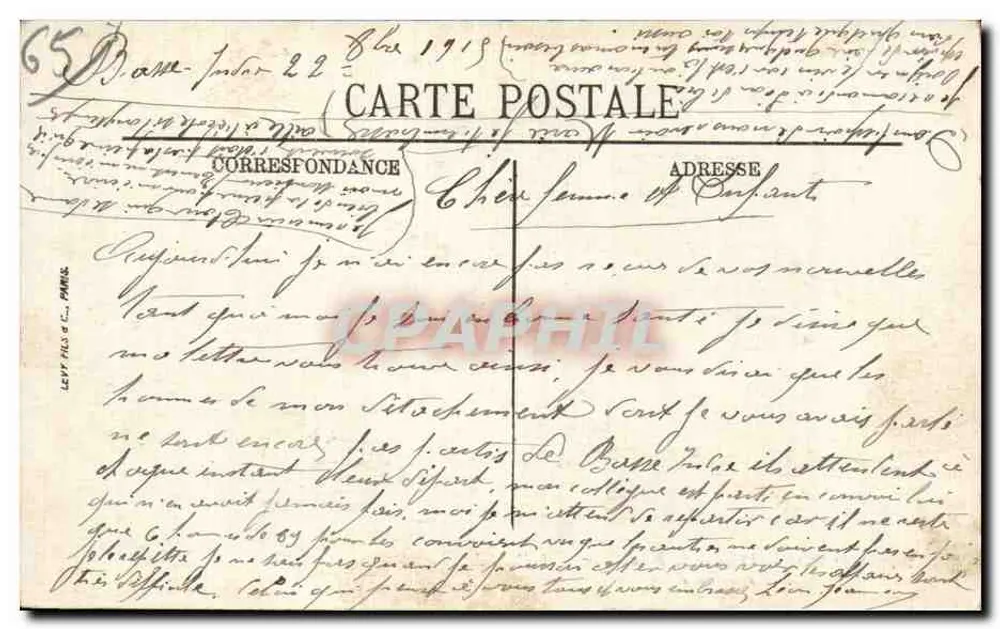 Tarbes — Place de la République — Das Rathaus und die neue Post — LL, n°70 - Rückseite