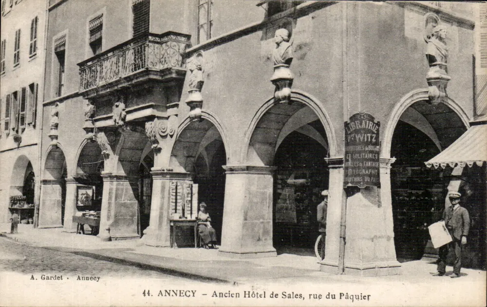 Annecy – Ehemaliges Hotel de Sales, rue du Pâquier — A. Gardet, n°44 - Vorderseite
