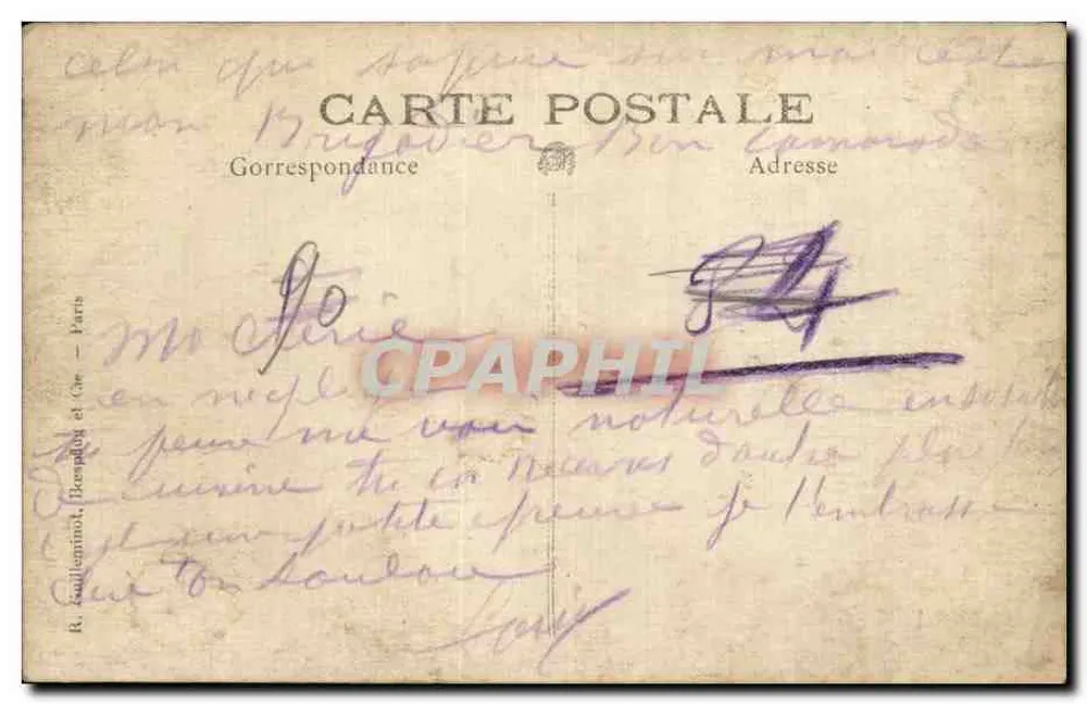 Gruppe Soldaten — Frankreich — R. Kaulienmion, Brespoux et Cie, Paris - Rückseite