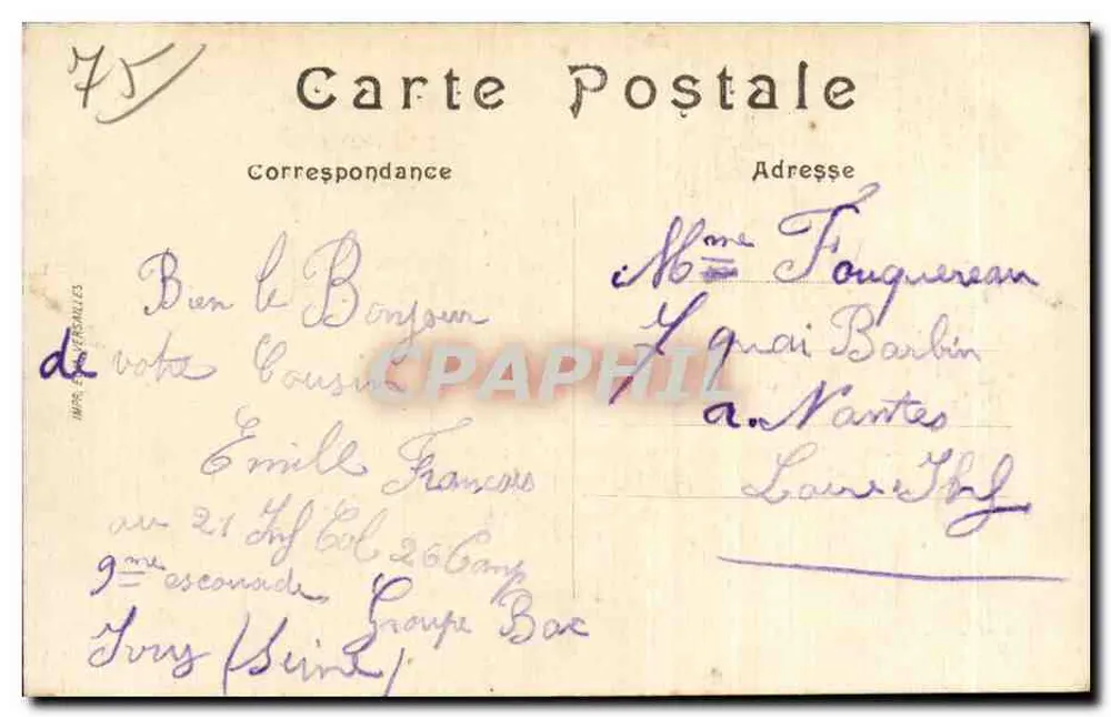 Paris — Gare Saint-Lazare und Rue de Rome — Verlag: C. LAROCHE - Rückseite
