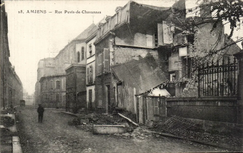 Amiens — Rue Puvis-de-Chavannes — Karta pocztowa n°28 - Awers