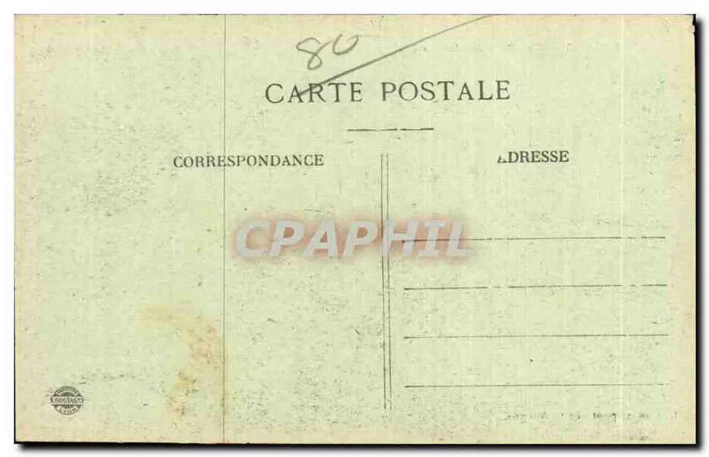 Amiens — Rue Puvis-de-Chavannes — Karta pocztowa n°28 - Rewers