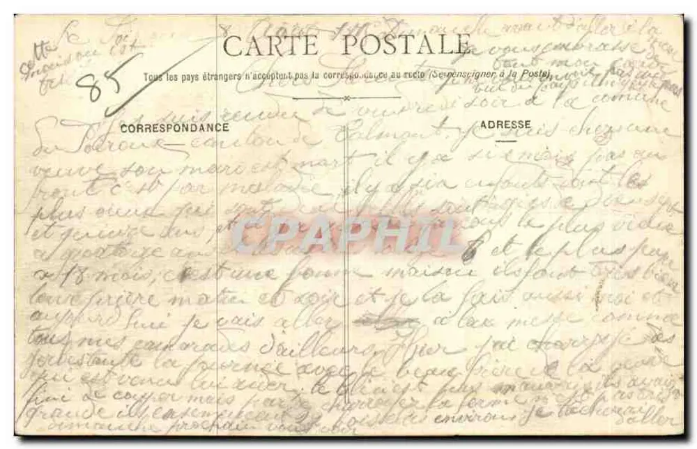 Saint-Gilles-sur-Vie — Vue Générale — Éditeur : Union Amiante Salles-Dillonus, N° 4294 - Verso