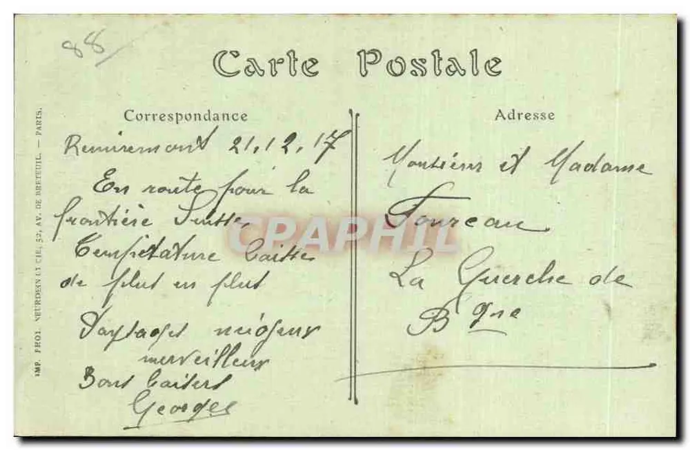 Remiremont — Ansicht der Madeleine, aufgenommen von Hurte-Brise — JND Fot. - Rückseite