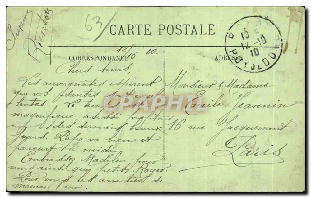 Das Observatorium des Puy de Dôme — LL. — AUVERGNE - Rückseite