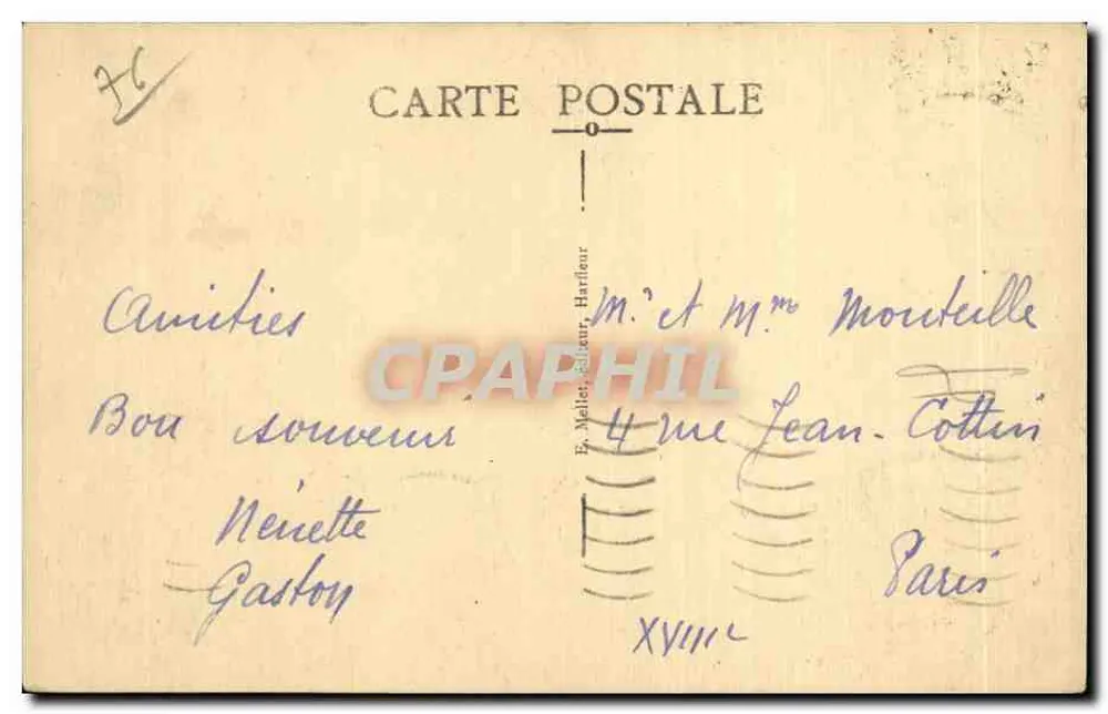 Tancarville (S.Inf.) — Vista geral do Castelo e das ruínas - Verso