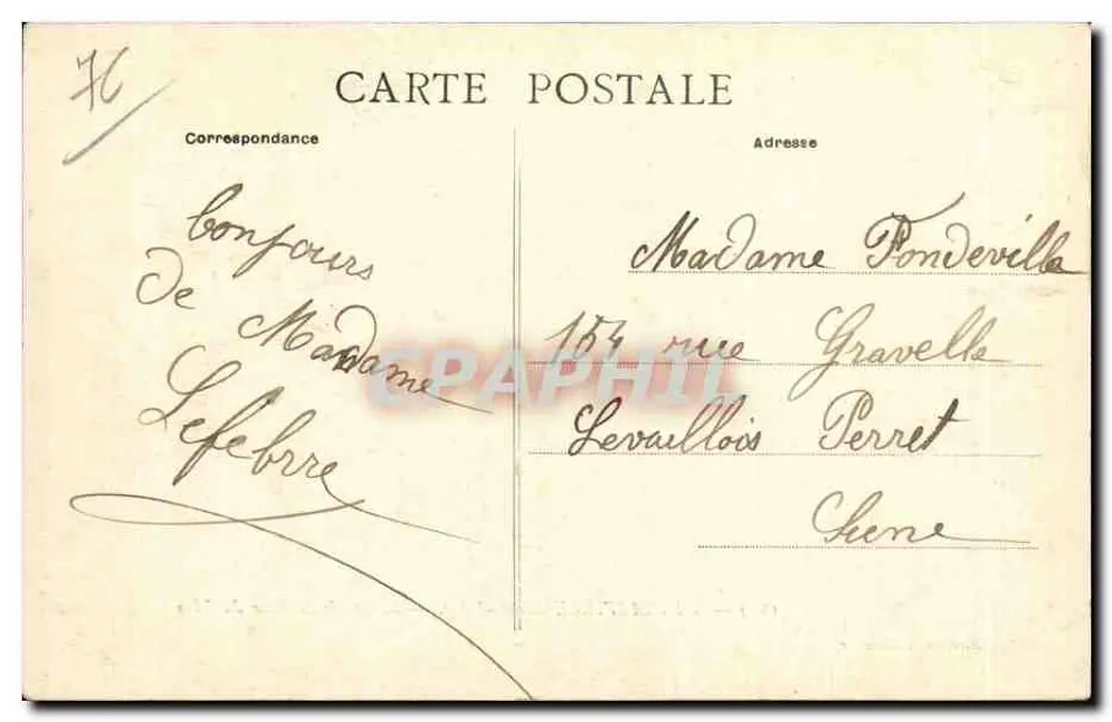 Tancarville (Seine-Inf.) — Ruinen der Löwentürme — E. Mellet, Harfleur - Rückseite
