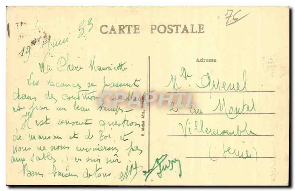 Tancarville (Seine-Inf.) — Entrada principal do Castelo — editor Tancarville, n° 1467 - Verso