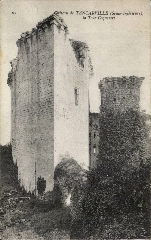 Castelo de TANCARVILLE (Seine-Inférieure), a Torre Coquesart — editor desconhecido, n° 67 - Frente