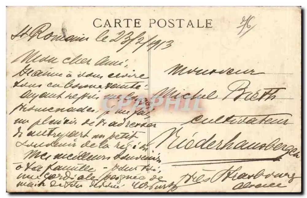 Tancarville (Seine-Inf.) — Das Schloss im 16. Jahrhundert — E. Méllet, Verlag, Harfleur - Rückseite