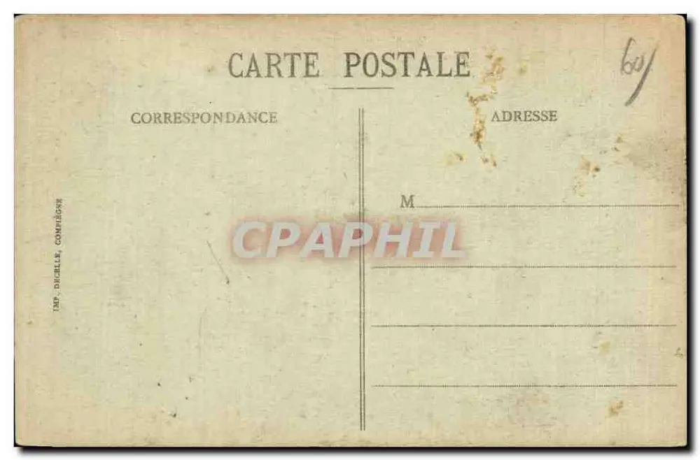 Chiry-Ourscamp — A Rue du Château — Décelle - Verso