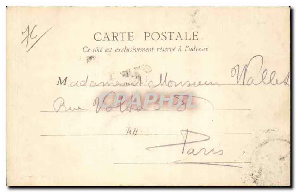 Le Havre — Praia com maré baixa e a Hève — Coleção L. D. - Verso