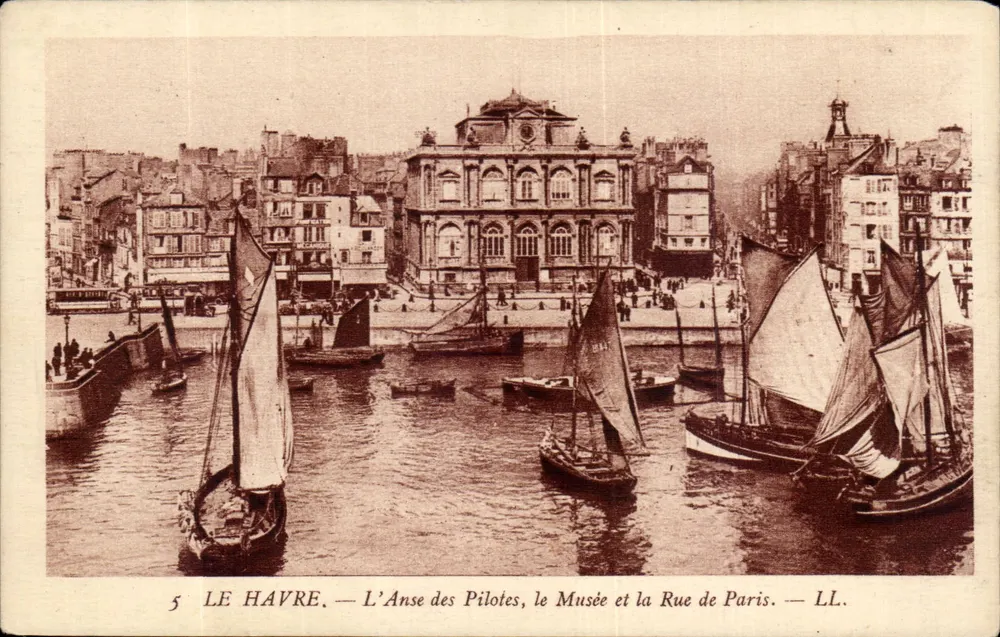 Le Havre — Der Pilotenpunkt, das Museum und die Rue de Paris — LL. - Vorderseite