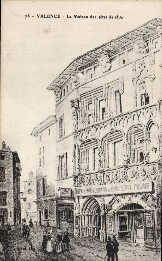 Valência - A Casa das Cabeças de 1830 — Impressão & Livraria Marc Aurel Frères - Frente