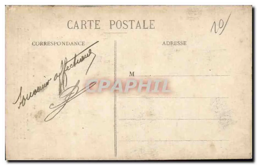 Troyes - A Rua dos Gatos — Editor E. Goury, n° 20 - Verso