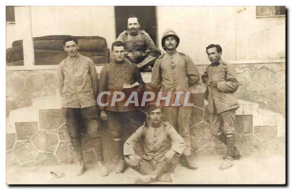 Gruppe Soldaten — Zaza, 1919 — Karteikarte - Vorderseite