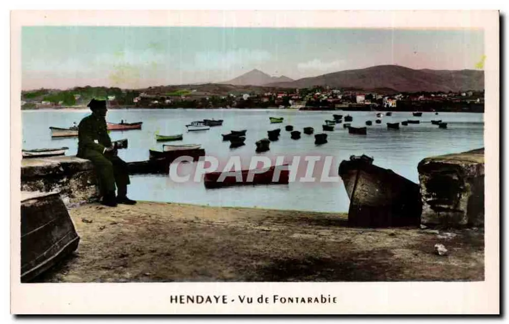 Hendaye - Vista de Fontarabie — L. Chatagneau, Bordeaux - Frente