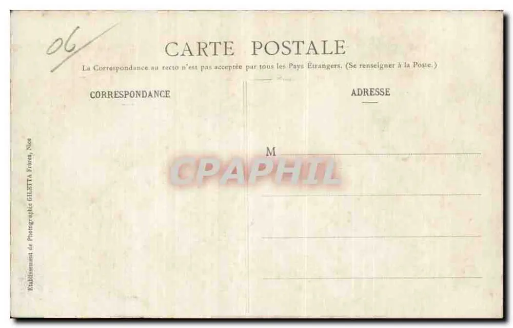 Monte-Carlo — Allgemeine Ansicht — Yacht "Princesse-Alice" — Künstlerische Sammlung n°718, Verlag Ghetta, Nice - Rückseite