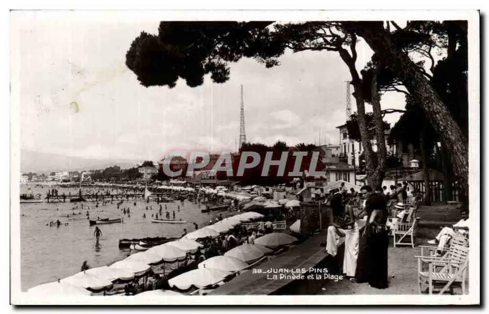 Juan-les-Pins — La Pinade und die Strandpromenade — Les Éditions Sainte-Agathe - Vorderseite