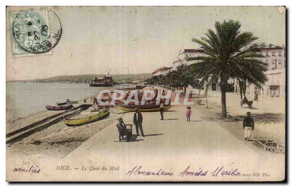 NICE — O Quai do Meio-dia — Alexandrino Arriès Verité - Frente